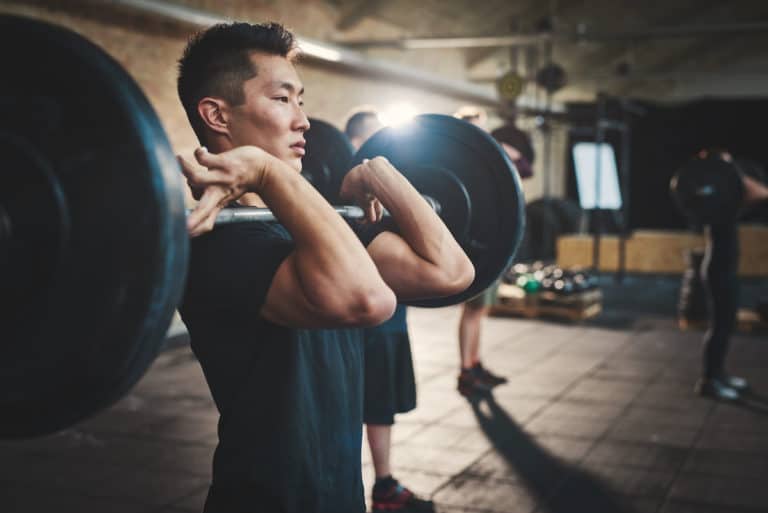 man at the gym