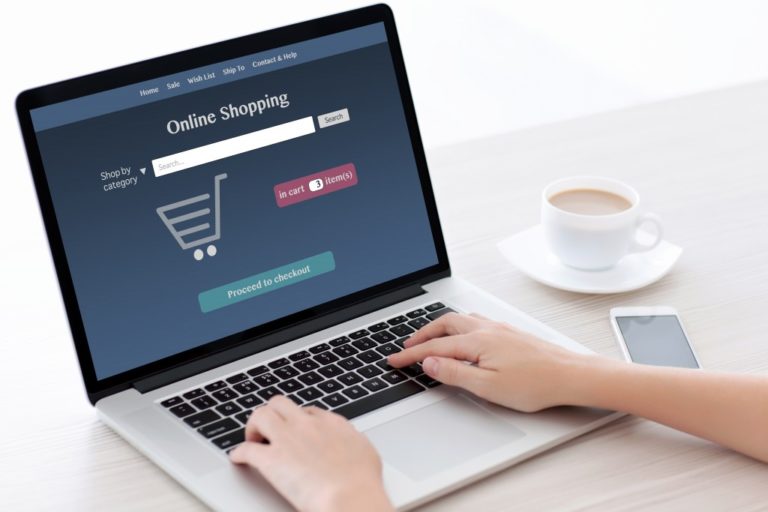 person shopping online